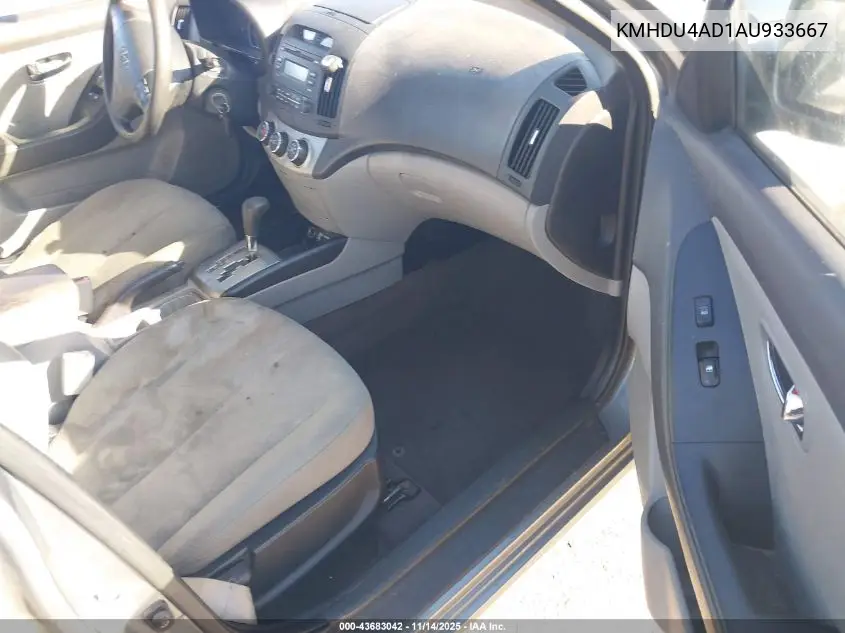 KMHDU4AD1AU933667 2010 Hyundai Elantra Gls