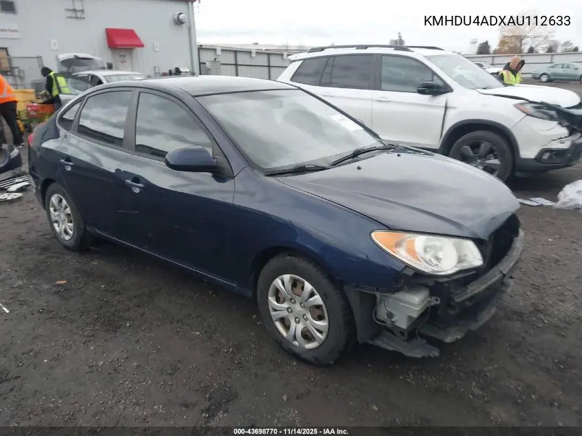 KMHDU4ADXAU112633 2010 Hyundai Elantra Gls
