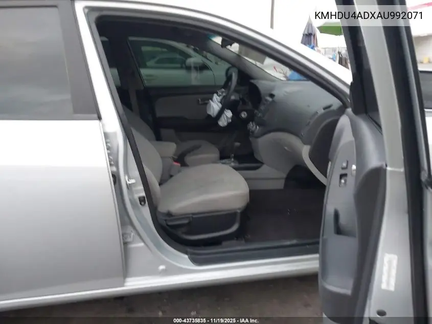 KMHDU4ADXAU992071 2010 Hyundai Elantra Gls