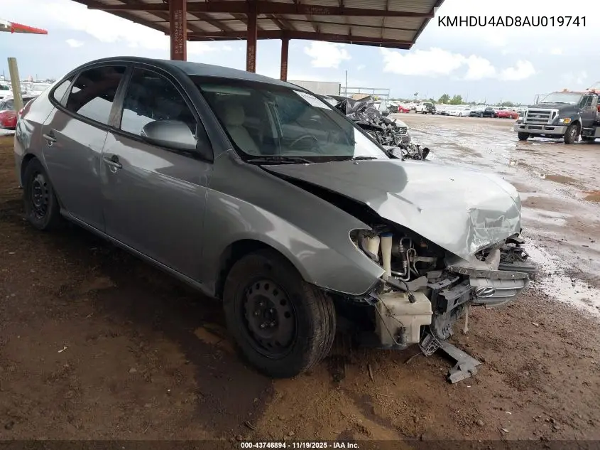 KMHDU4AD8AU019741 2010 Hyundai Elantra Gls