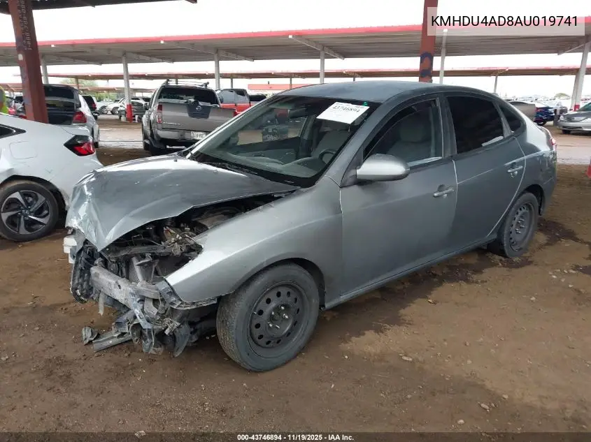 KMHDU4AD8AU019741 2010 Hyundai Elantra Gls