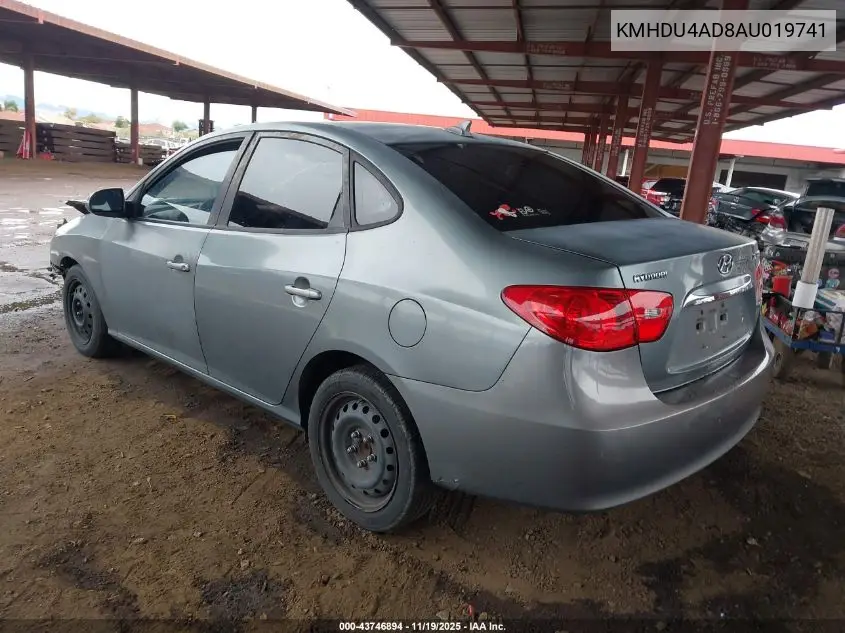 KMHDU4AD8AU019741 2010 Hyundai Elantra Gls