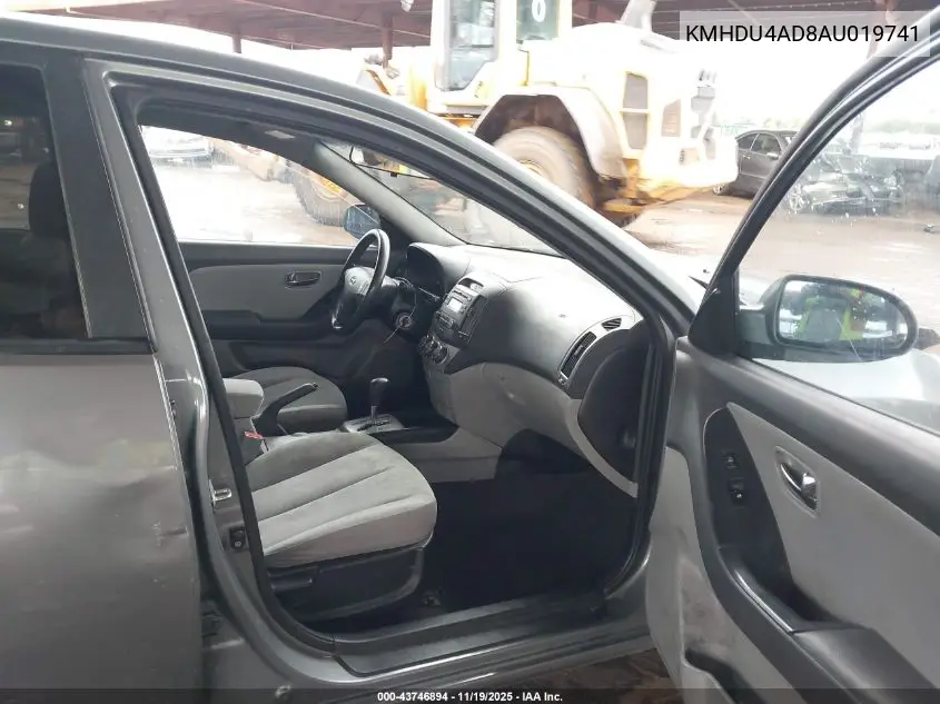 KMHDU4AD8AU019741 2010 Hyundai Elantra Gls