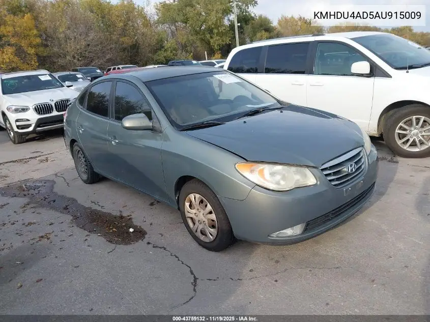 KMHDU4AD5AU915009 2010 Hyundai Elantra Gls