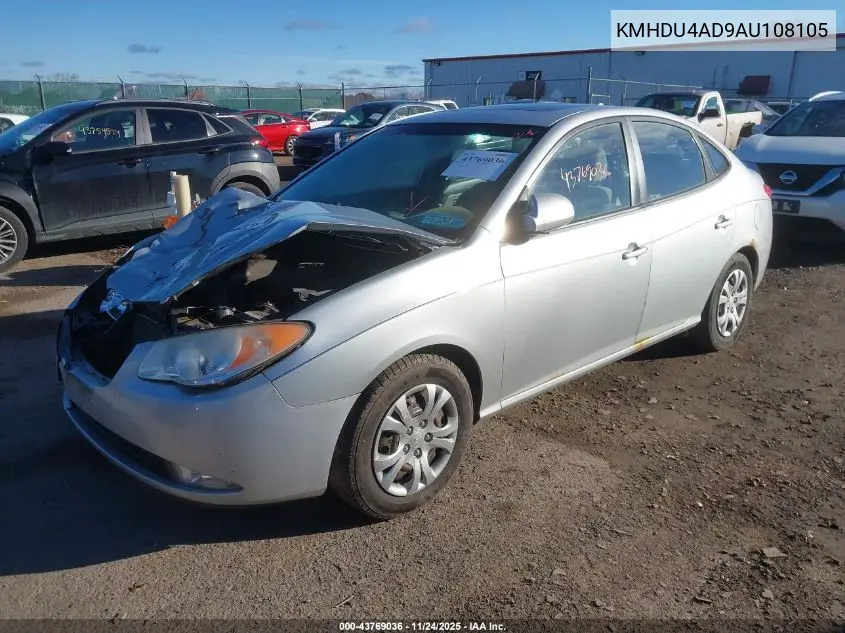 KMHDU4AD9AU108105 2010 Hyundai Elantra Gls