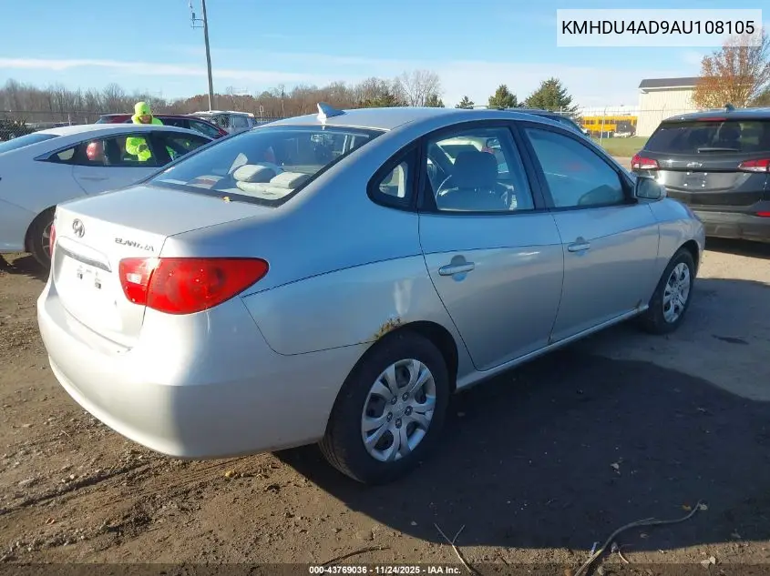 KMHDU4AD9AU108105 2010 Hyundai Elantra Gls