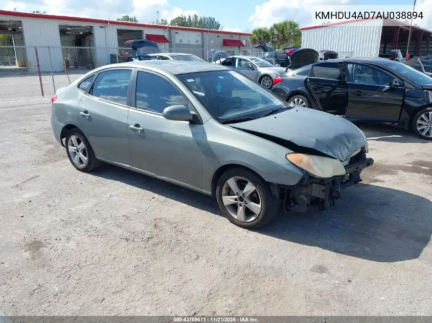 KMHDU4AD7AU038894 2010 Hyundai Elantra Gls