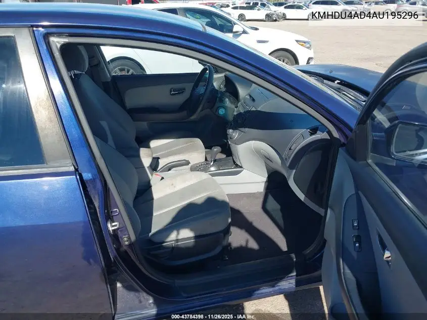 KMHDU4AD4AU195296 2010 Hyundai Elantra Gls