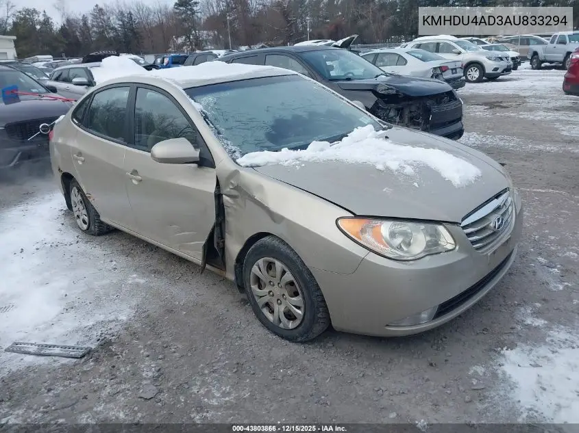 KMHDU4AD3AU833294 2010 Hyundai Elantra Gls