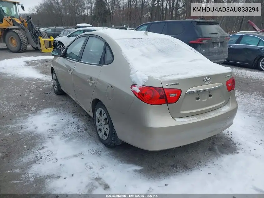 KMHDU4AD3AU833294 2010 Hyundai Elantra Gls