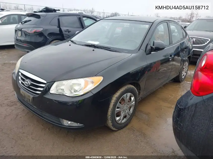 KMHDU4AD5AU158712 2010 Hyundai Elantra Gls