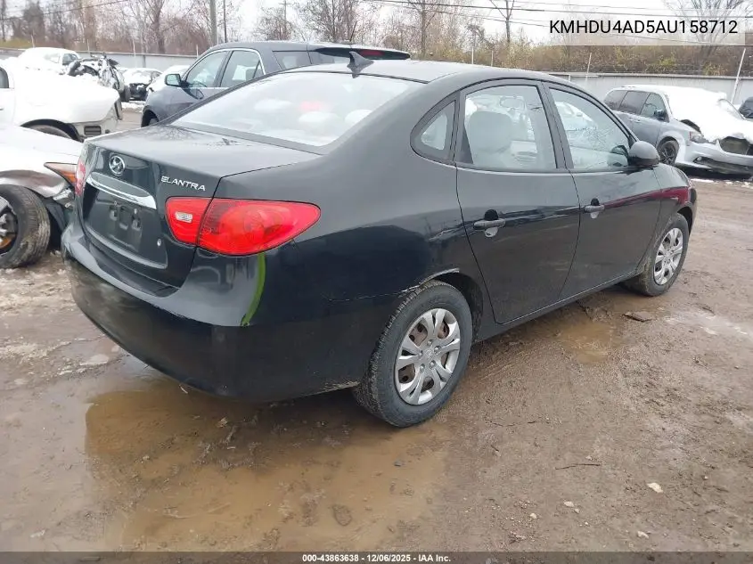 KMHDU4AD5AU158712 2010 Hyundai Elantra Gls