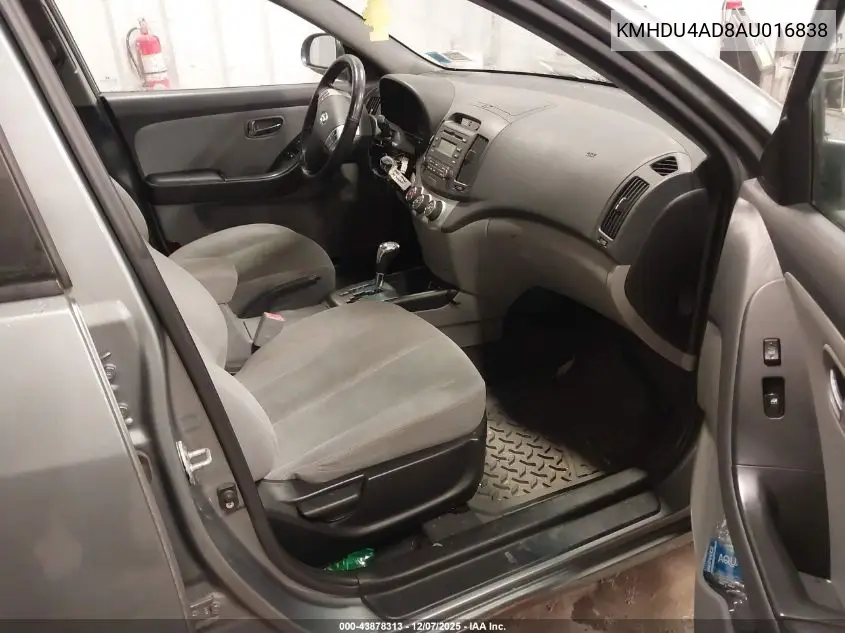 KMHDU4AD8AU016838 2010 Hyundai Elantra Se