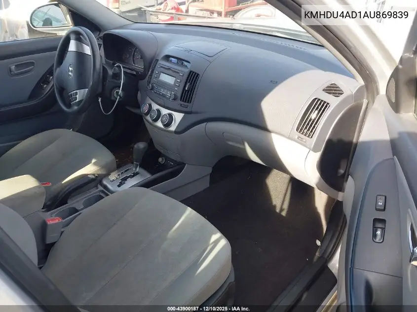KMHDU4AD1AU869839 2010 Hyundai Elantra Gls