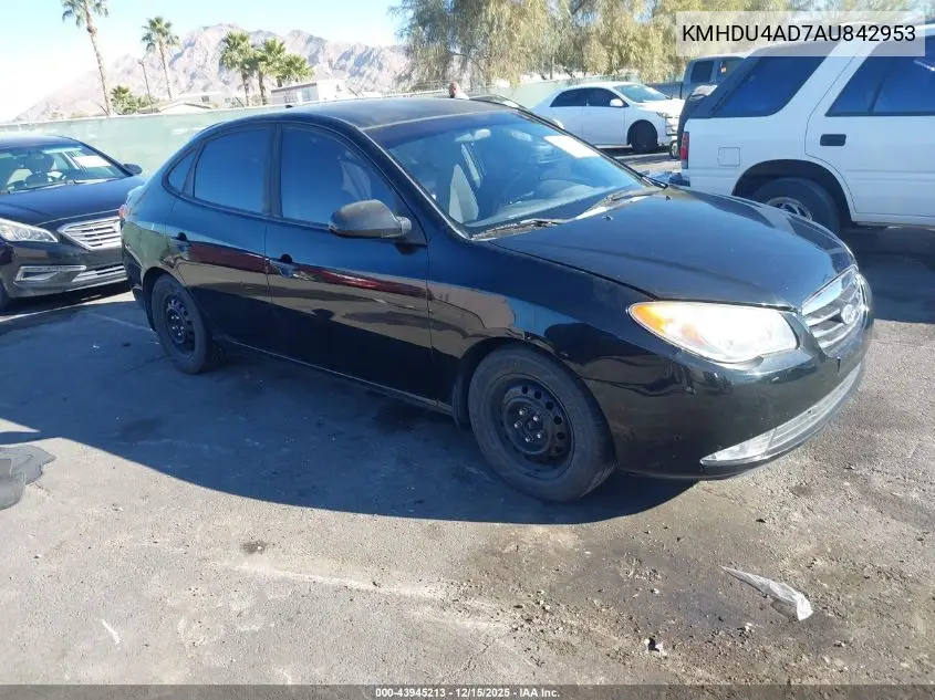KMHDU4AD7AU842953 2010 Hyundai Elantra Gls