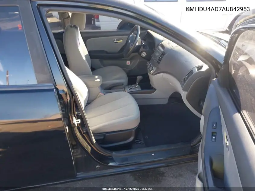 KMHDU4AD7AU842953 2010 Hyundai Elantra Gls
