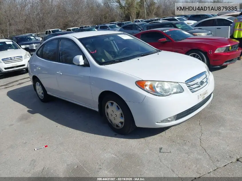 KMHDU4AD1AU879335 2010 Hyundai Elantra Gls