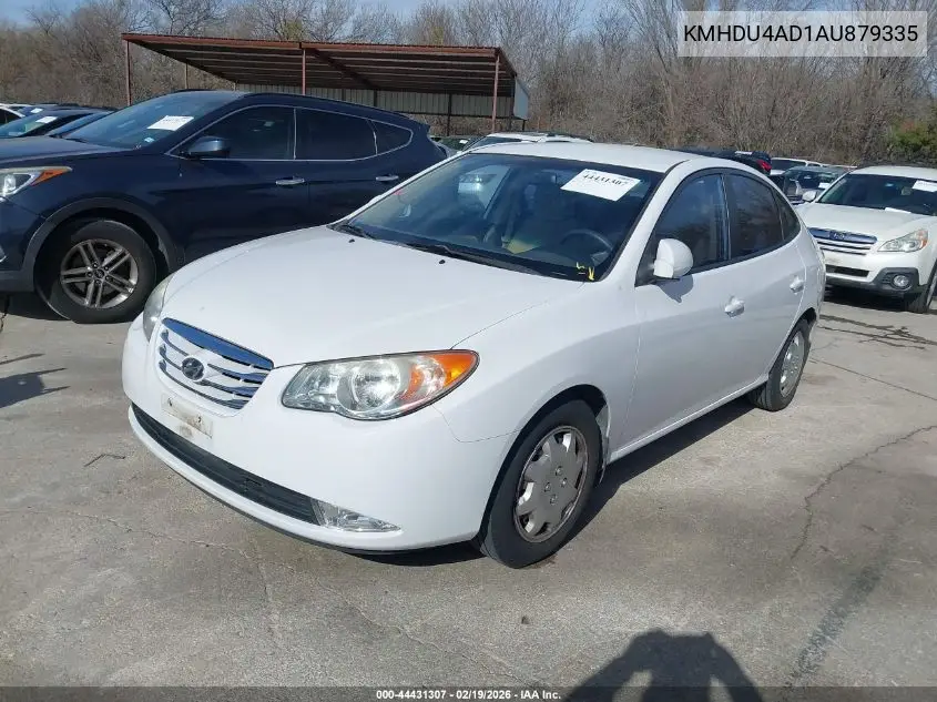 KMHDU4AD1AU879335 2010 Hyundai Elantra Gls