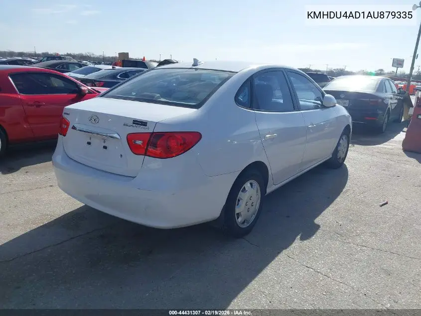 KMHDU4AD1AU879335 2010 Hyundai Elantra Gls