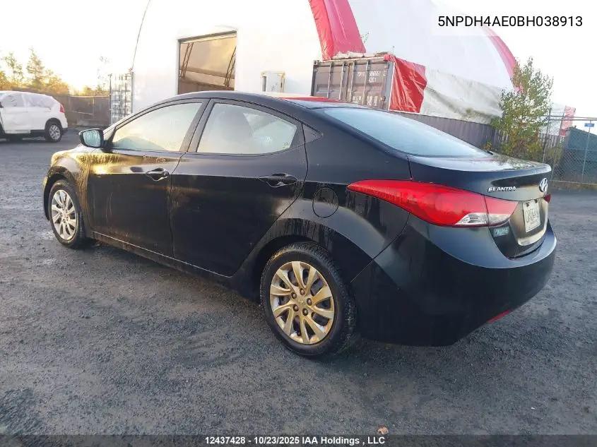 5NPDH4AE0BH038913 2011 Hyundai Elantra Gls/Limited