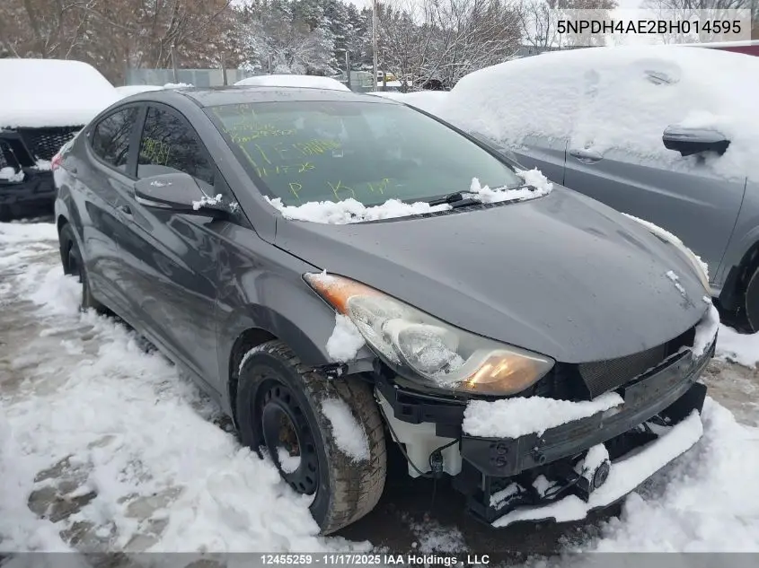 5NPDH4AE2BH014595 2011 Hyundai Elantra Limited