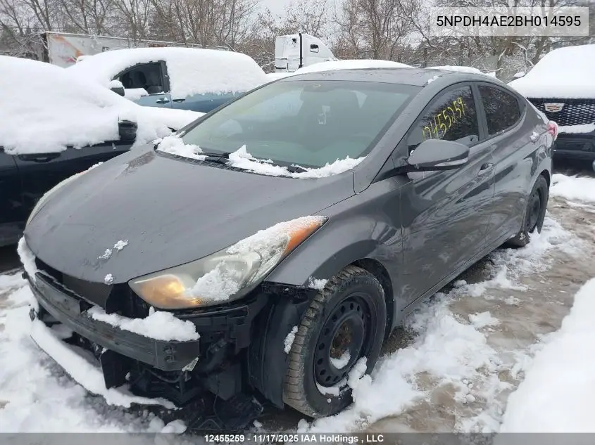 5NPDH4AE2BH014595 2011 Hyundai Elantra Limited