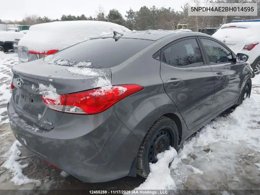 5NPDH4AE2BH014595 2011 Hyundai Elantra Limited