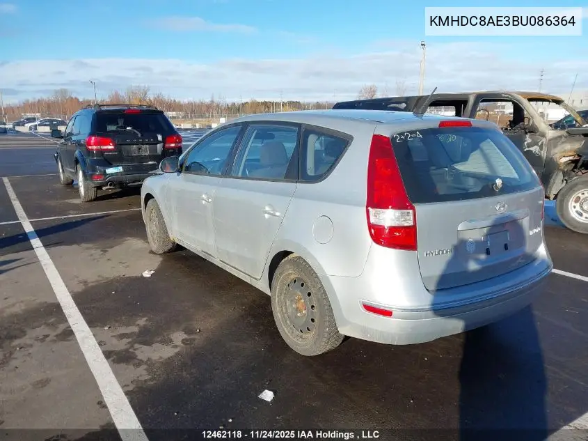 KMHDC8AE3BU086364 2011 Hyundai Elantra Touring Gls/Se