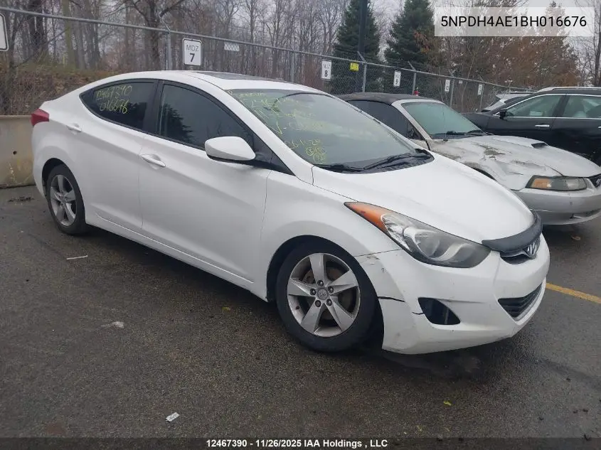 5NPDH4AE1BH016676 2011 Hyundai Elantra Gls