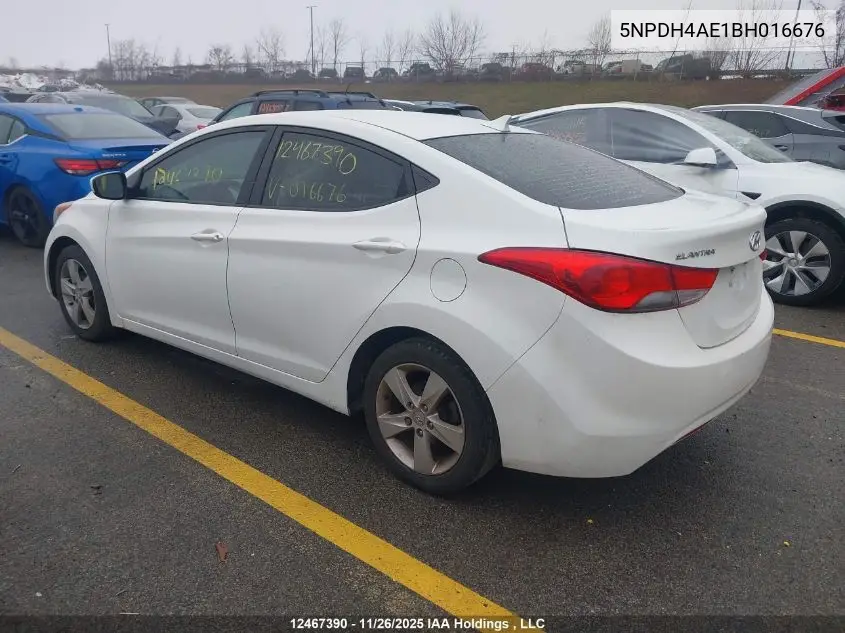 5NPDH4AE1BH016676 2011 Hyundai Elantra Gls