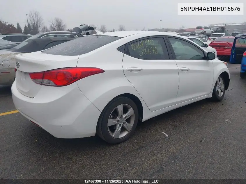 5NPDH4AE1BH016676 2011 Hyundai Elantra Gls