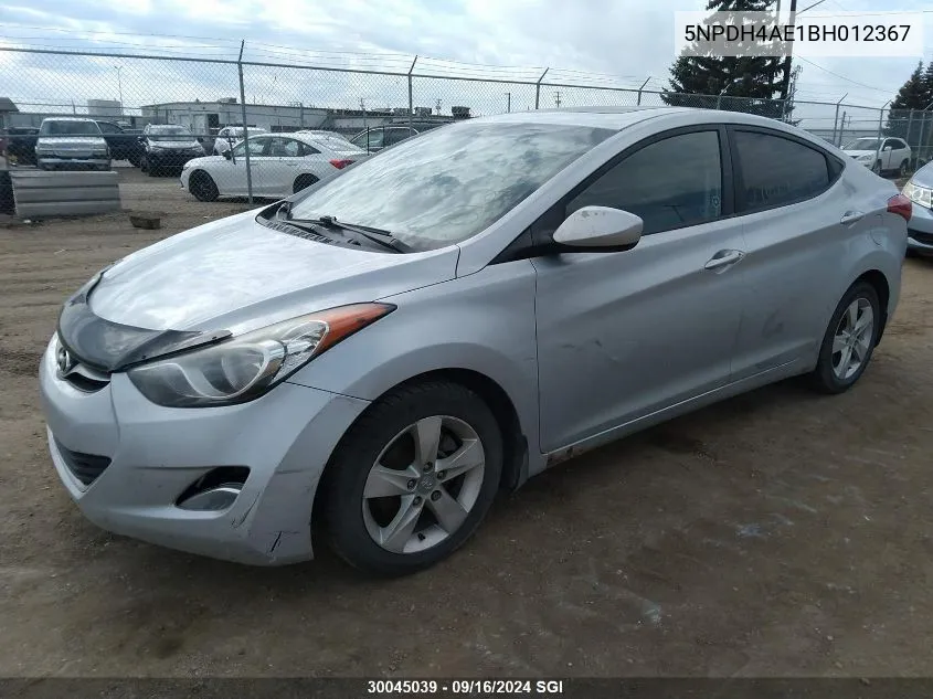 2011 Hyundai Elantra Gls/Limited VIN: 5NPDH4AE1BH012367 Lot: 30045039