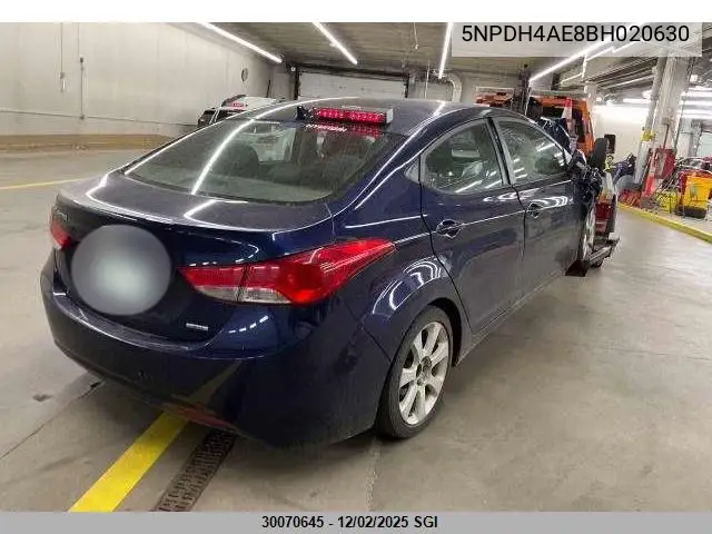 5NPDH4AE8BH020630 2011 Hyundai Elantra Gls/Limited