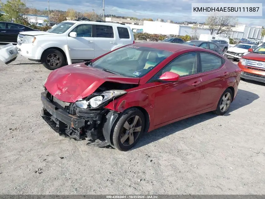 KMHDH4AE5BU111887 2011 Hyundai Elantra Gls (Ulsan Plant)