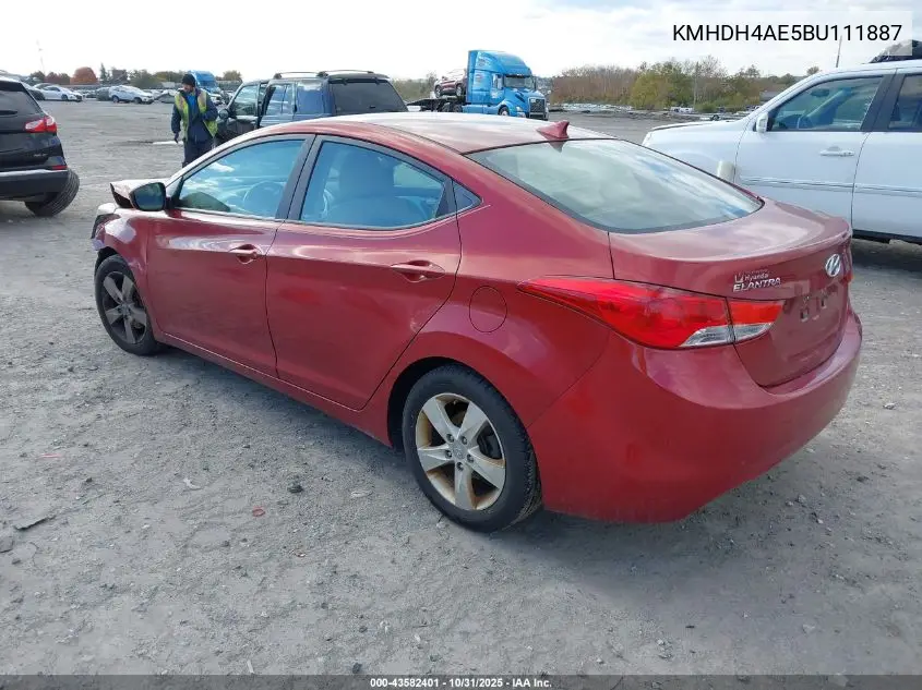 KMHDH4AE5BU111887 2011 Hyundai Elantra Gls (Ulsan Plant)