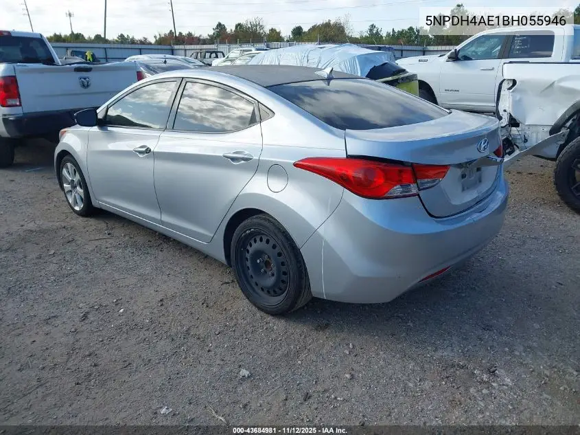 5NPDH4AE1BH055946 2011 Hyundai Elantra Limited