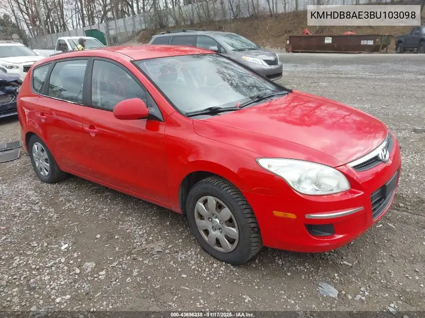 KMHDB8AE3BU103098 2011 Hyundai Elantra Touring Gls