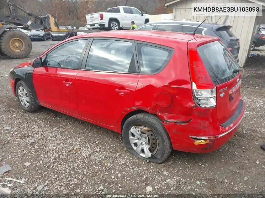KMHDB8AE3BU103098 2011 Hyundai Elantra Touring Gls