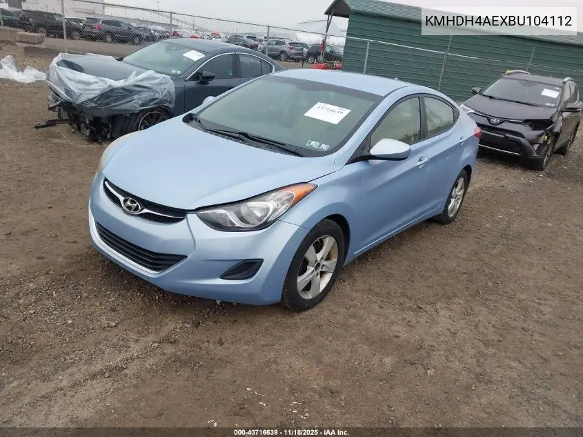 KMHDH4AEXBU104112 2011 Hyundai Elantra Gls (Ulsan Plant)