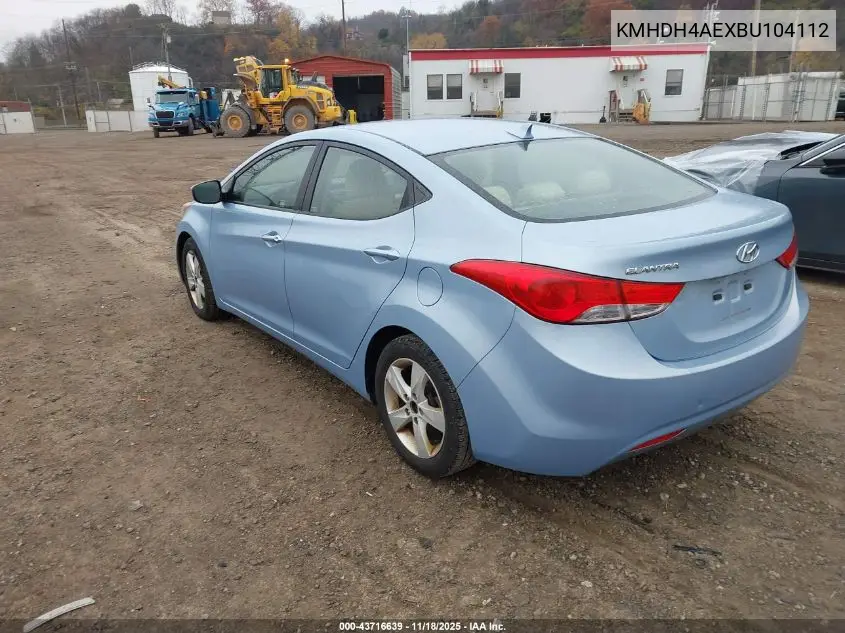 KMHDH4AEXBU104112 2011 Hyundai Elantra Gls (Ulsan Plant)