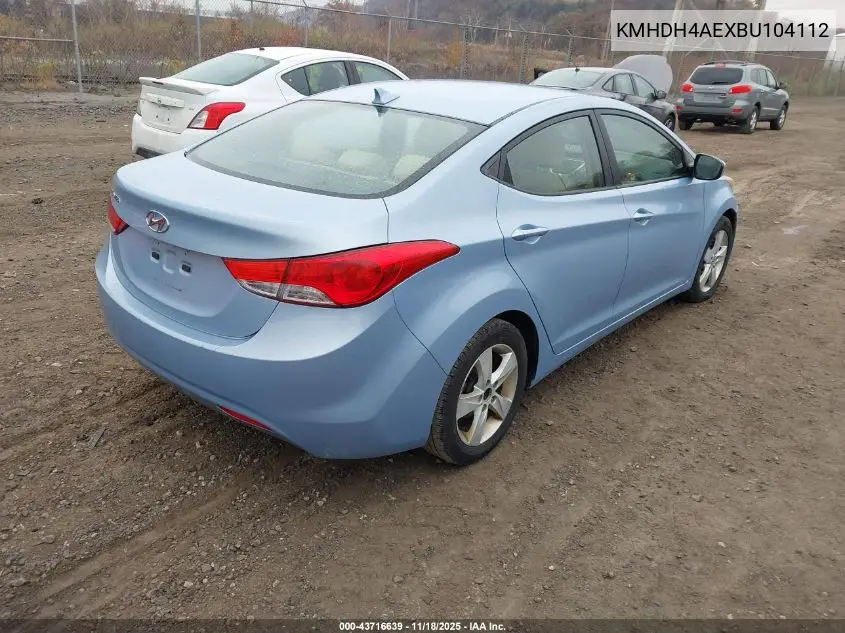 KMHDH4AEXBU104112 2011 Hyundai Elantra Gls (Ulsan Plant)