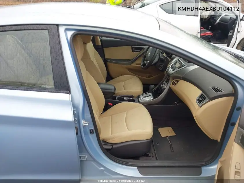 KMHDH4AEXBU104112 2011 Hyundai Elantra Gls (Ulsan Plant)