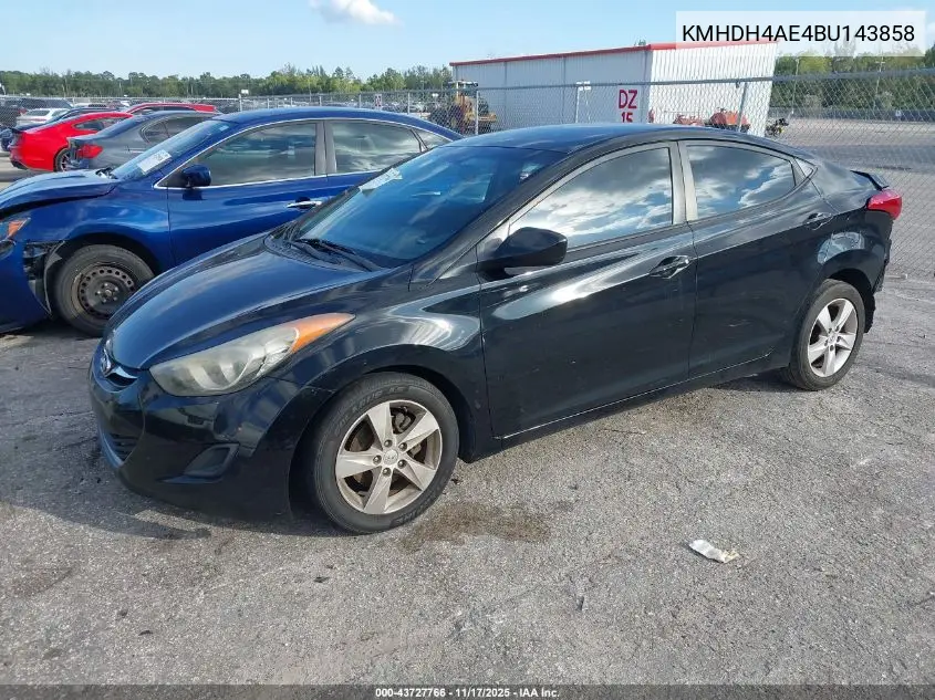 KMHDH4AE4BU143858 2011 Hyundai Elantra Gls (Ulsan Plant)