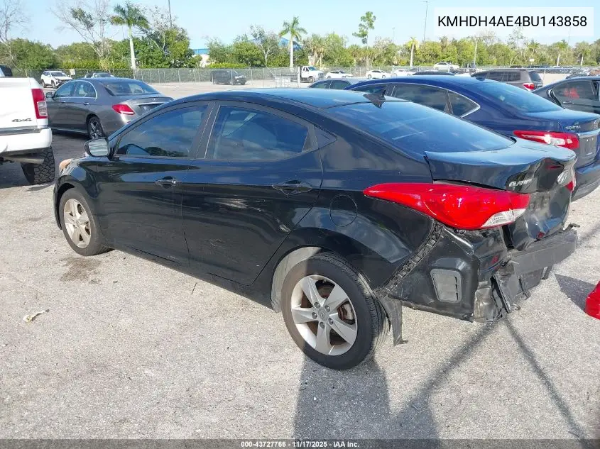 KMHDH4AE4BU143858 2011 Hyundai Elantra Gls (Ulsan Plant)