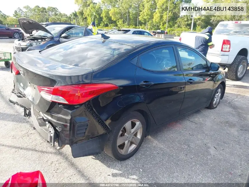 KMHDH4AE4BU143858 2011 Hyundai Elantra Gls (Ulsan Plant)