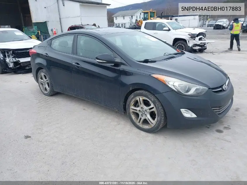 5NPDH4AE0BH017883 2011 Hyundai Elantra Limited