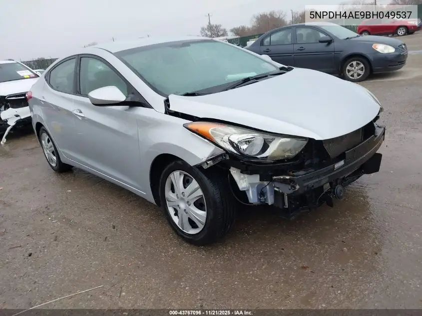 5NPDH4AE9BH049537 2011 Hyundai Elantra Gls