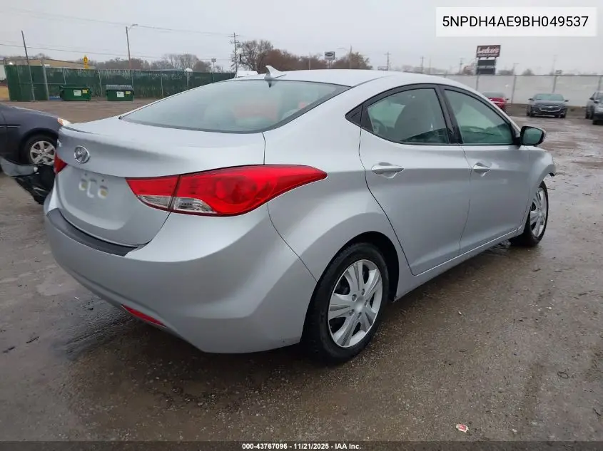 5NPDH4AE9BH049537 2011 Hyundai Elantra Gls