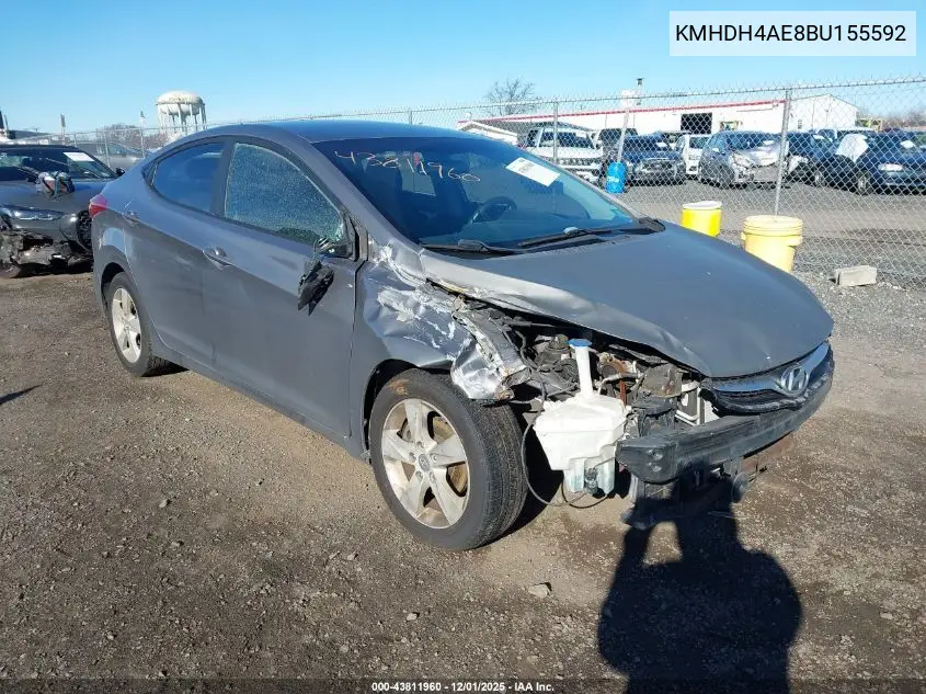 KMHDH4AE8BU155592 2011 Hyundai Elantra Gls (Ulsan Plant)