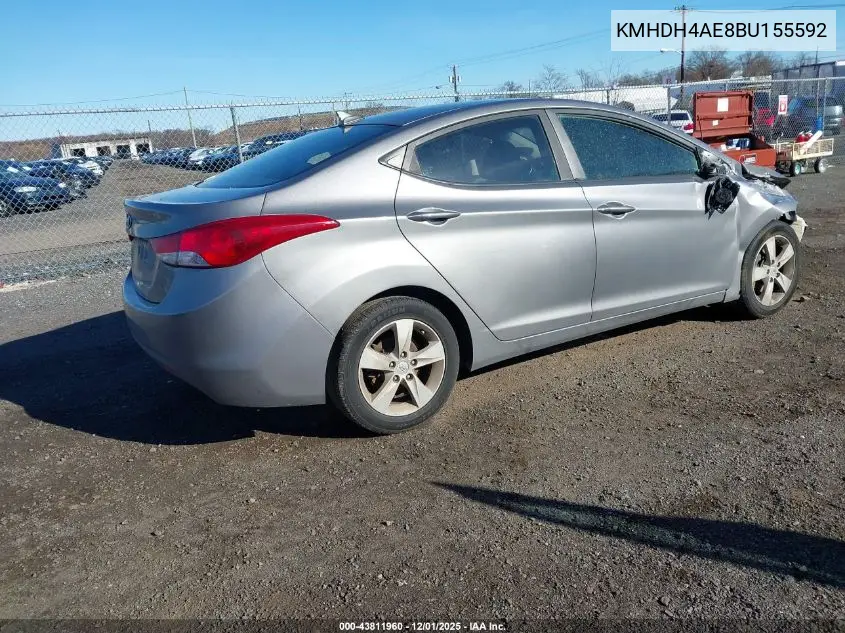 KMHDH4AE8BU155592 2011 Hyundai Elantra Gls (Ulsan Plant)